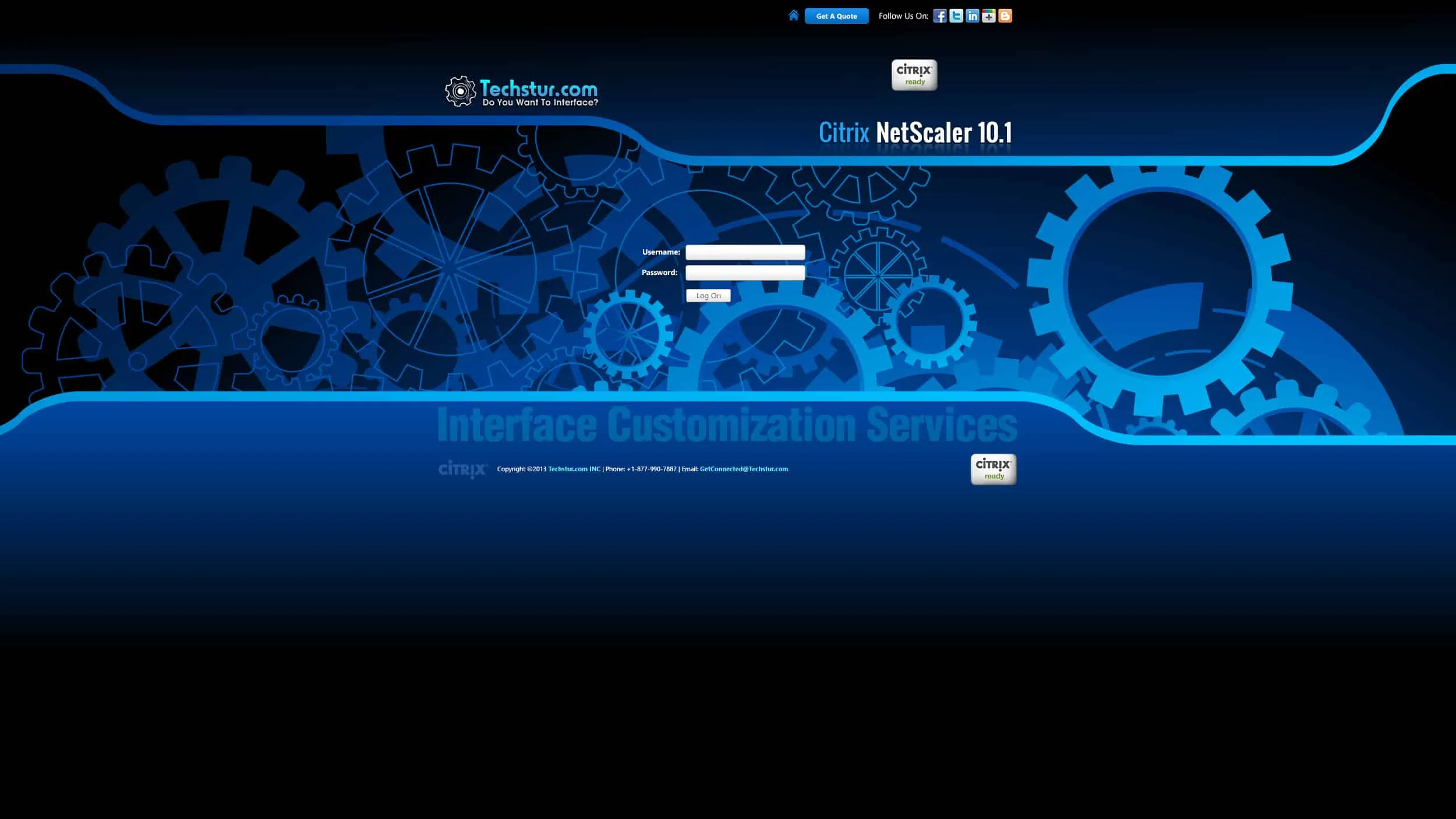 Techstur.com: NetScaler 10.1: Citrix NetScaler login page