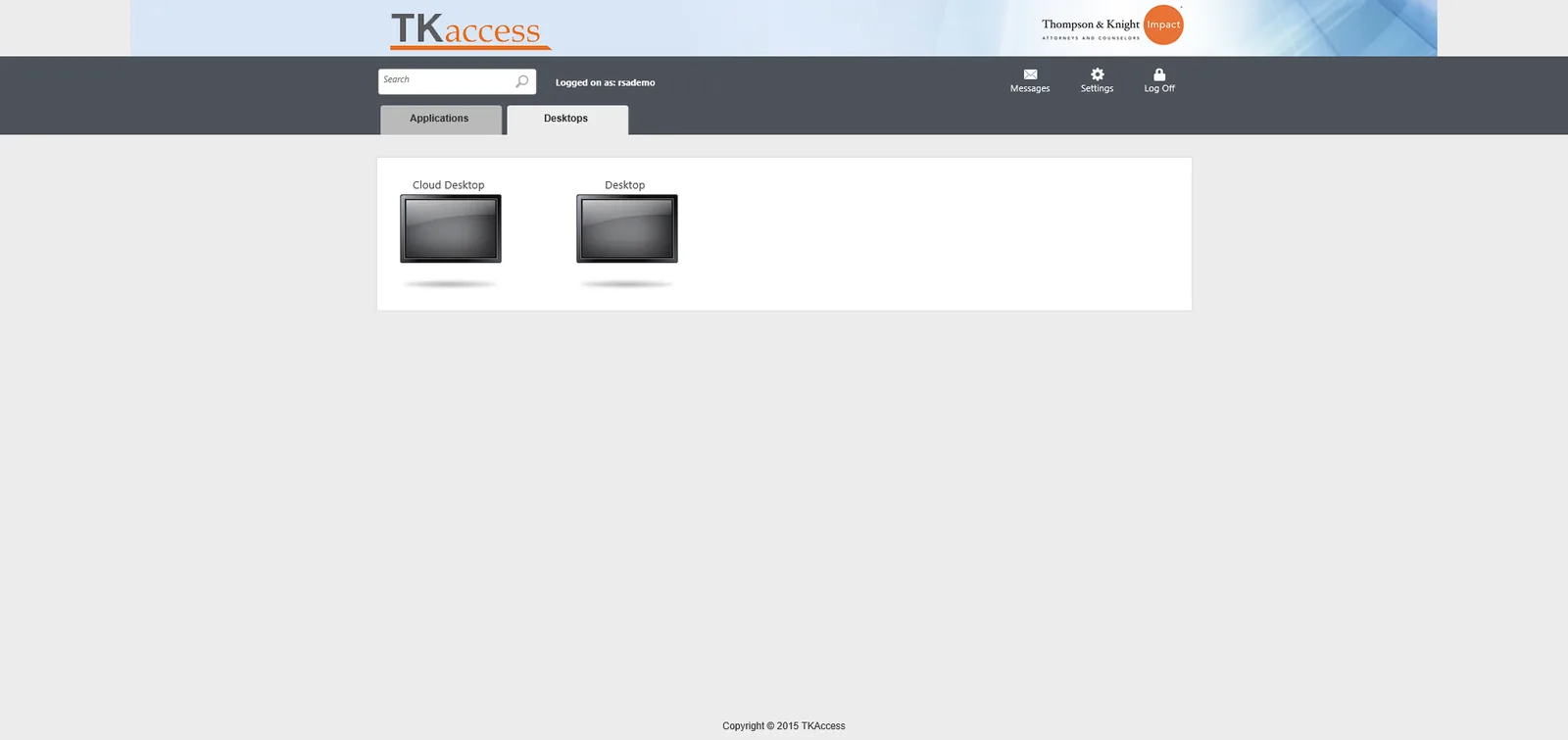 Thompson & Knight: Web Interface: Citrix Web Interface screenshot 3