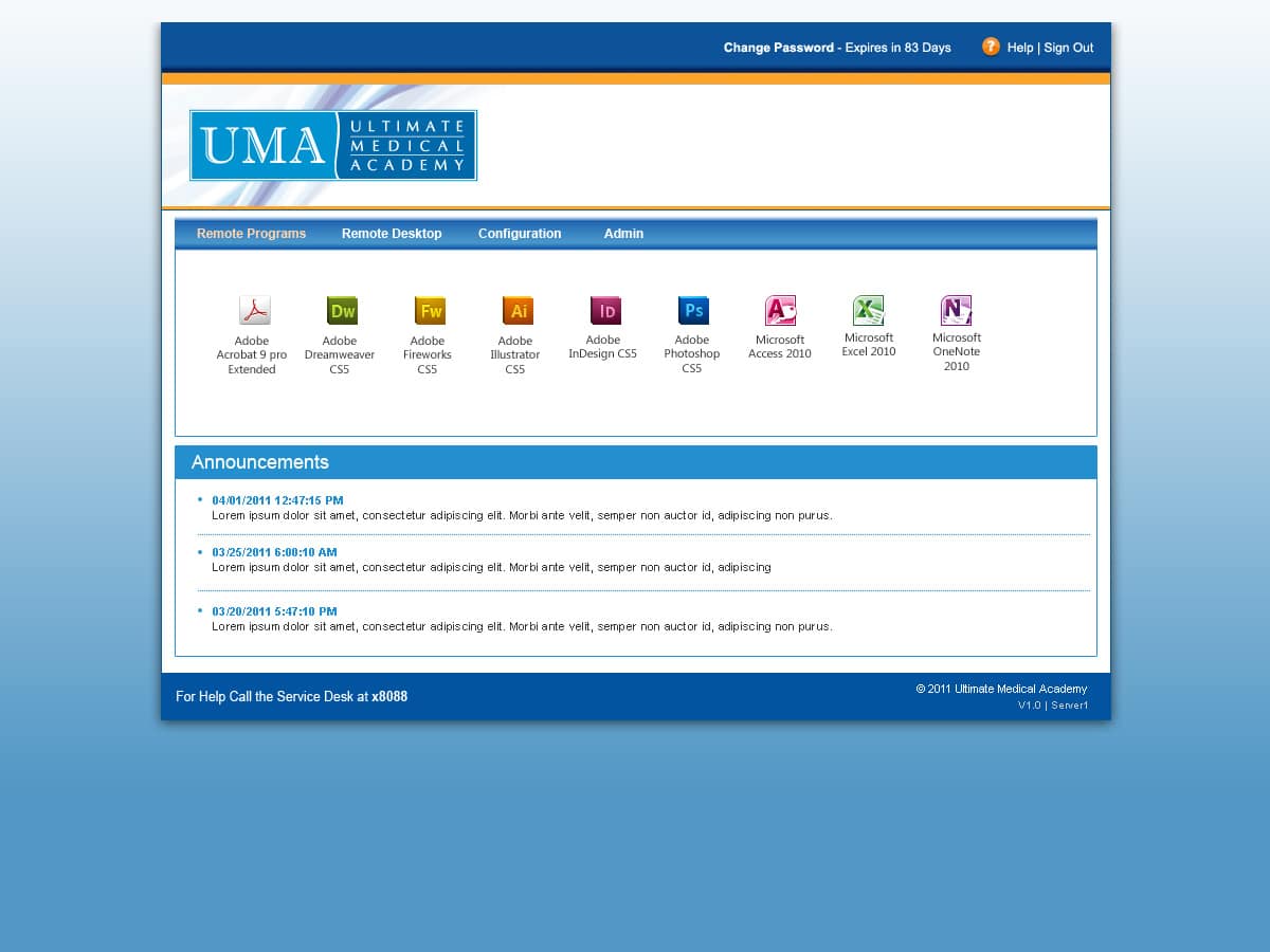 Ultimate Medical Academy: Microsoft RD Web screenshot 2