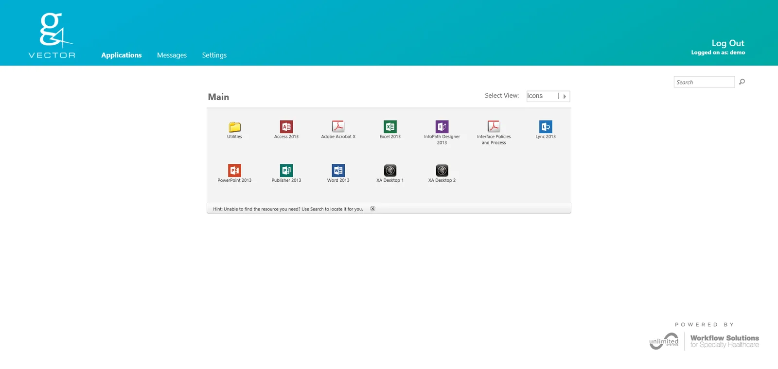 Unlimited Systems: Web Interface: Citrix Web Interface screenshot 2