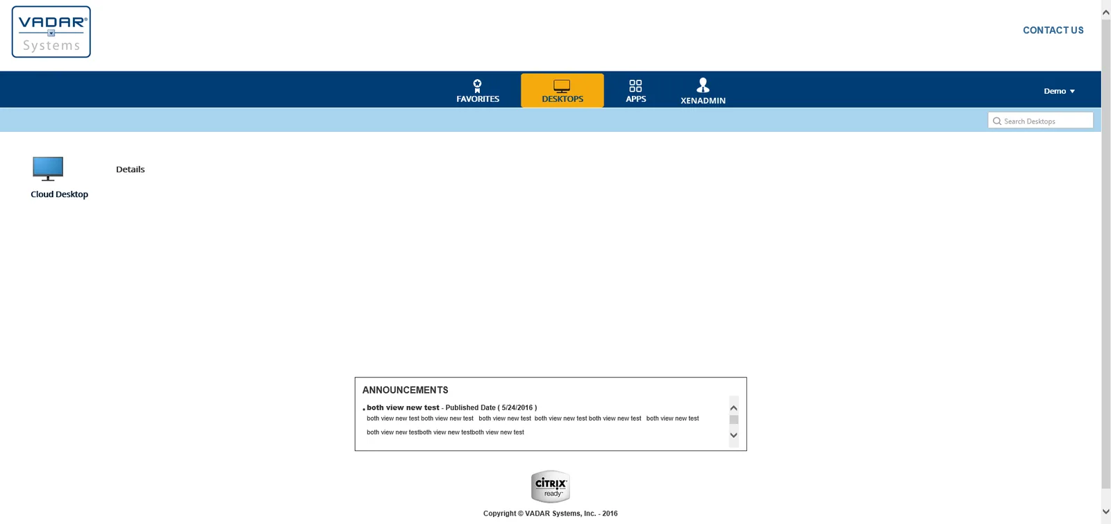 VADAR Systems: StoreFront: Citrix StoreFront screenshot 3