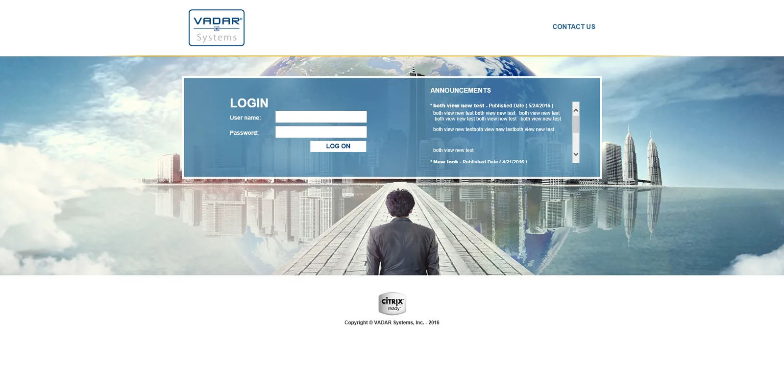 VADAR Systems: StoreFront: Citrix StoreFront login page