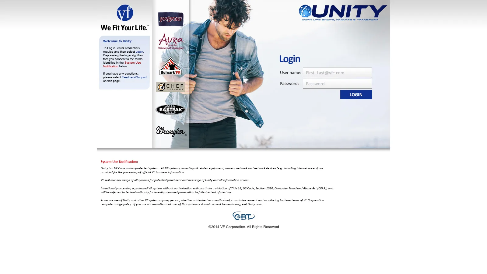VFC: StoreFront: Citrix StoreFront login page