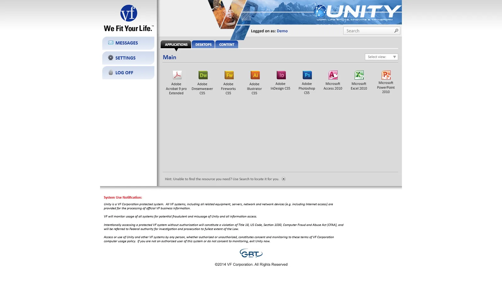 VFC: Web Interface: Citrix Web Interface screenshot 2