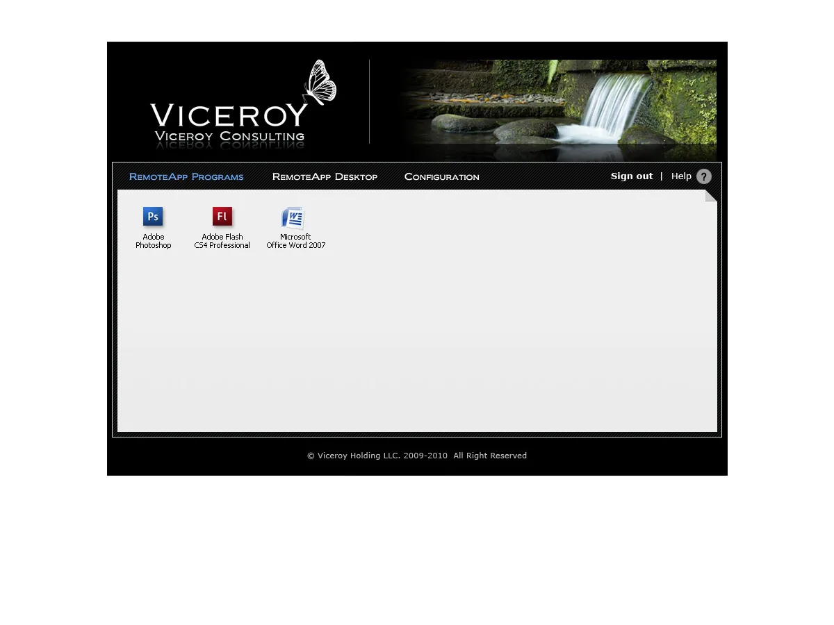 Viceroy: RD Web: Microsoft RD Web screenshot 4