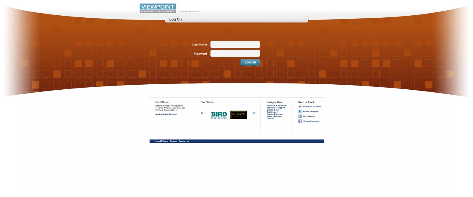 ViewpointCS: NetScaler: Citrix NetScaler login page