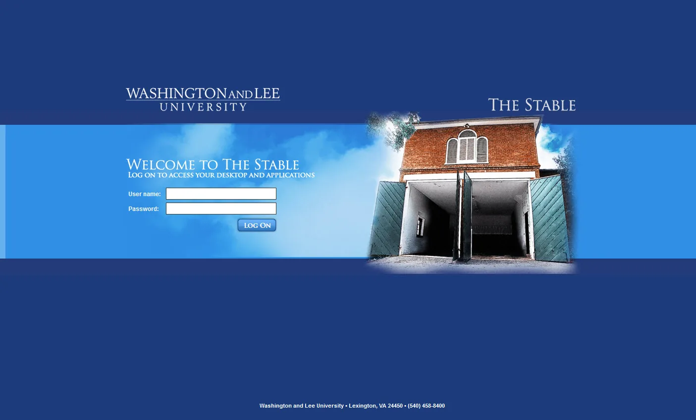 Washington and Lee University: StoreFront: Citrix StoreFront login page