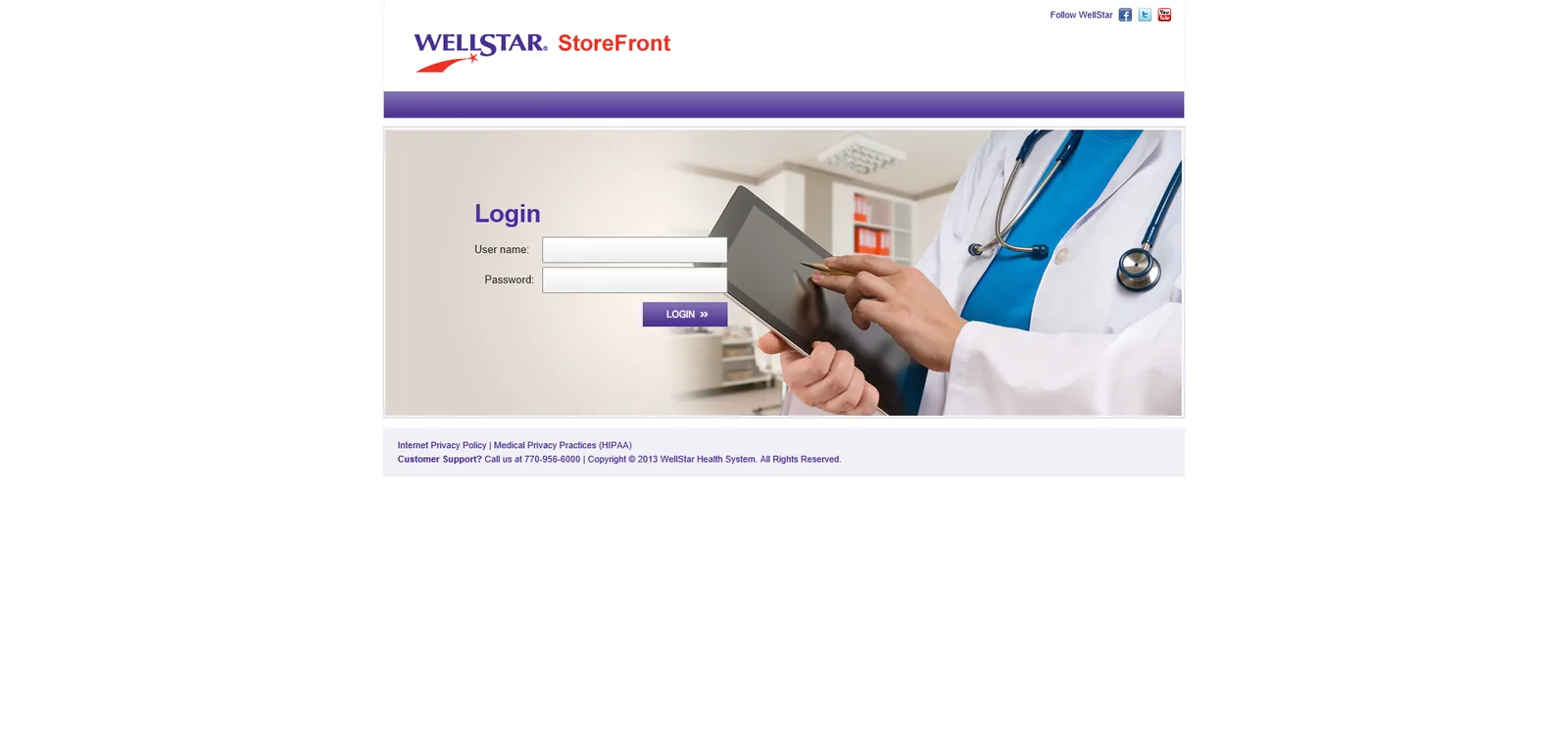 WellStar: NetScaler: Citrix NetScaler login page